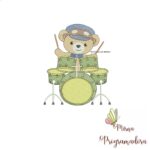 matriz-de-bordado-ursinho-baterista