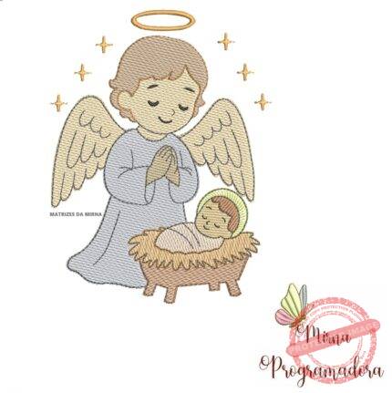 matriz-de-bordado-anjo-com-jesus