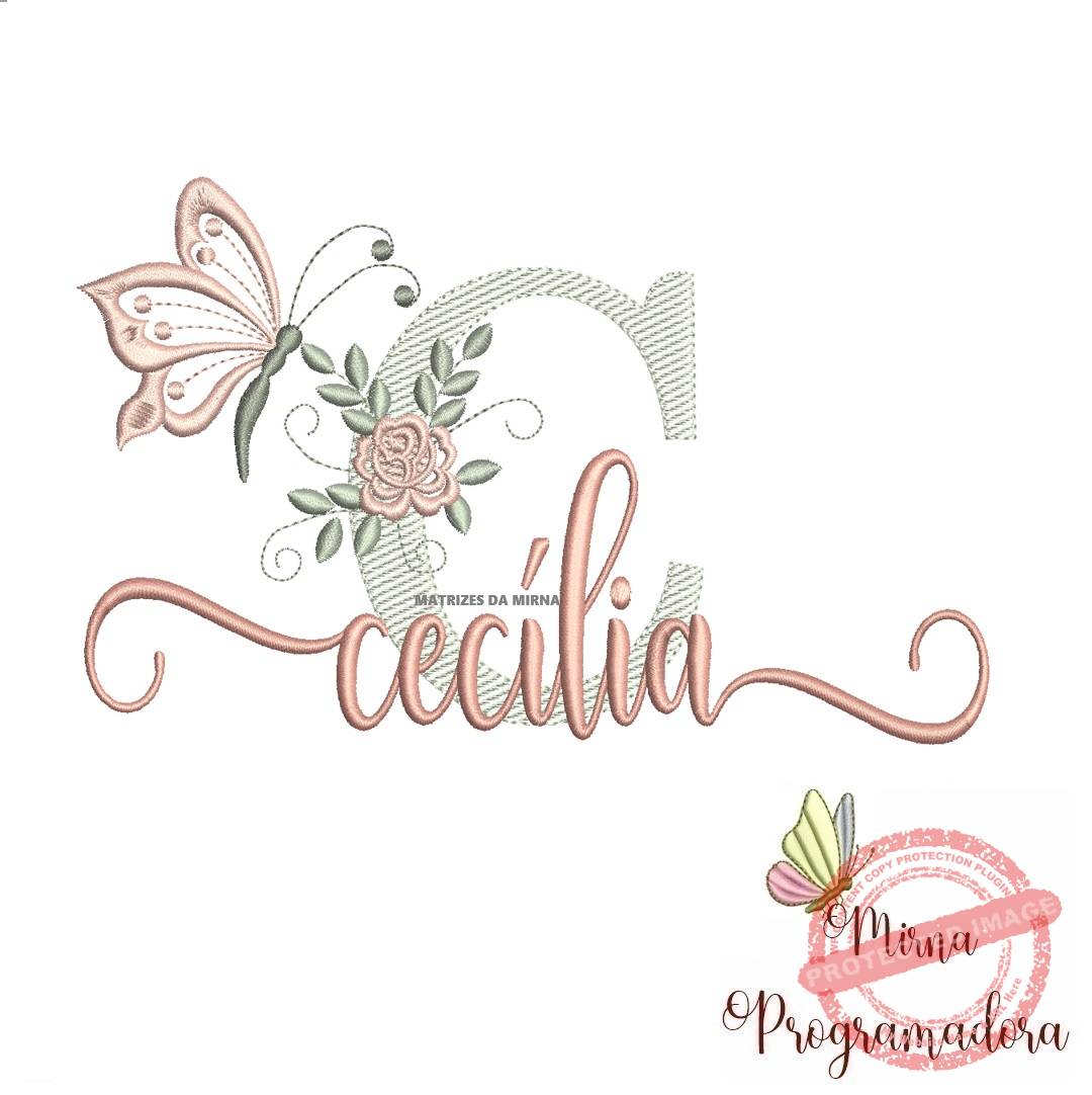 Matriz de Bordado Cecília