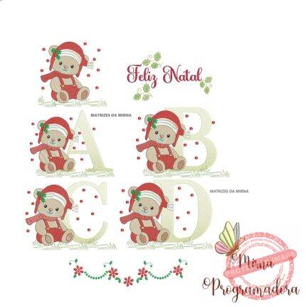 matriz-de-bordado-colecao-alfabeto-ursinho-natal