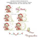 matriz de bordado Coleção Alfabeto Ursinho Natal - Imagem 4