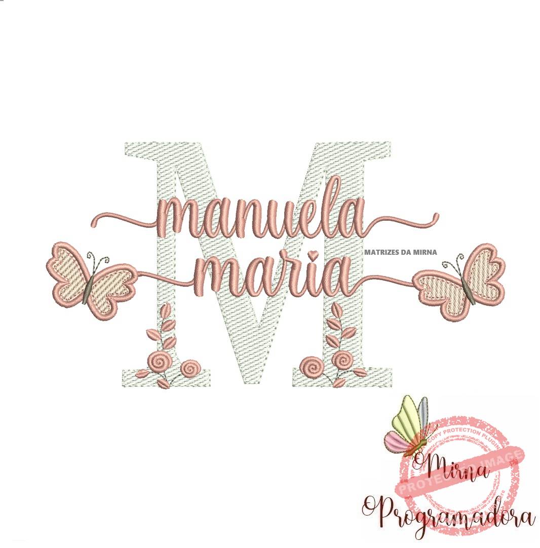 Matriz de Bordado Manuela Maria