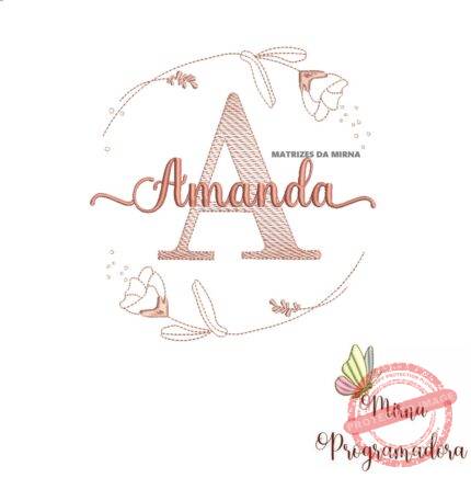 matriz de bordado amanda
