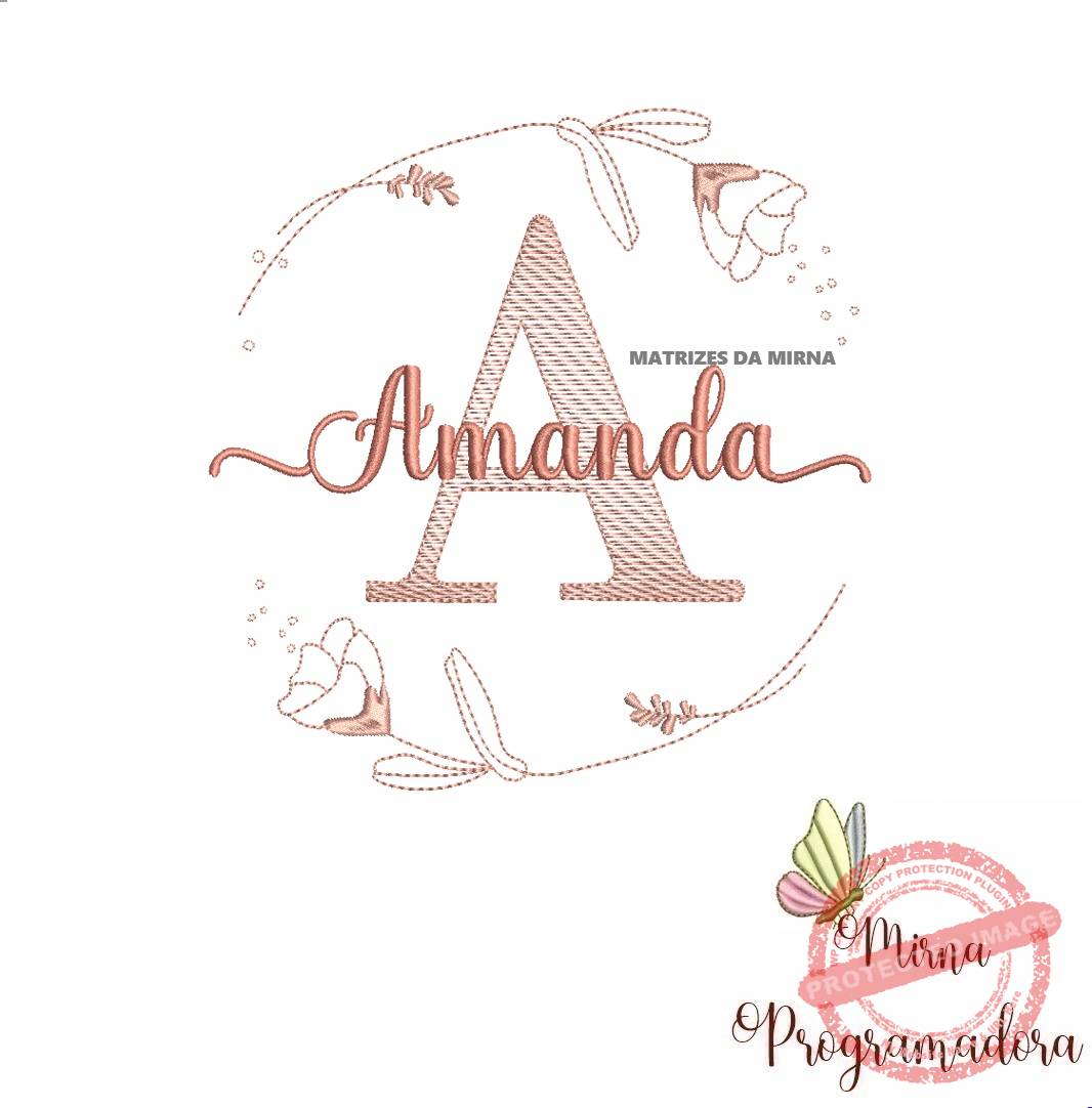 matriz de bordado amanda-mirna matriz de bordado amanda - Imagem 1