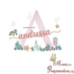 Matriz de Bordado Fundo do Mar Andressa
