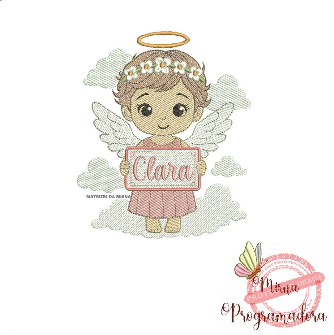 matriz de bordado anjinha clara matriz de bordado Anjinha Clara - Imagem 1