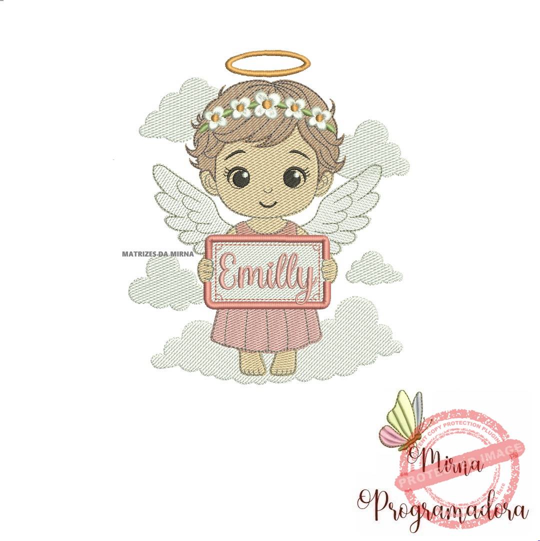 matriz de bordado anjinha emilly matriz de bordado Anjinha Emilly - Imagem 1