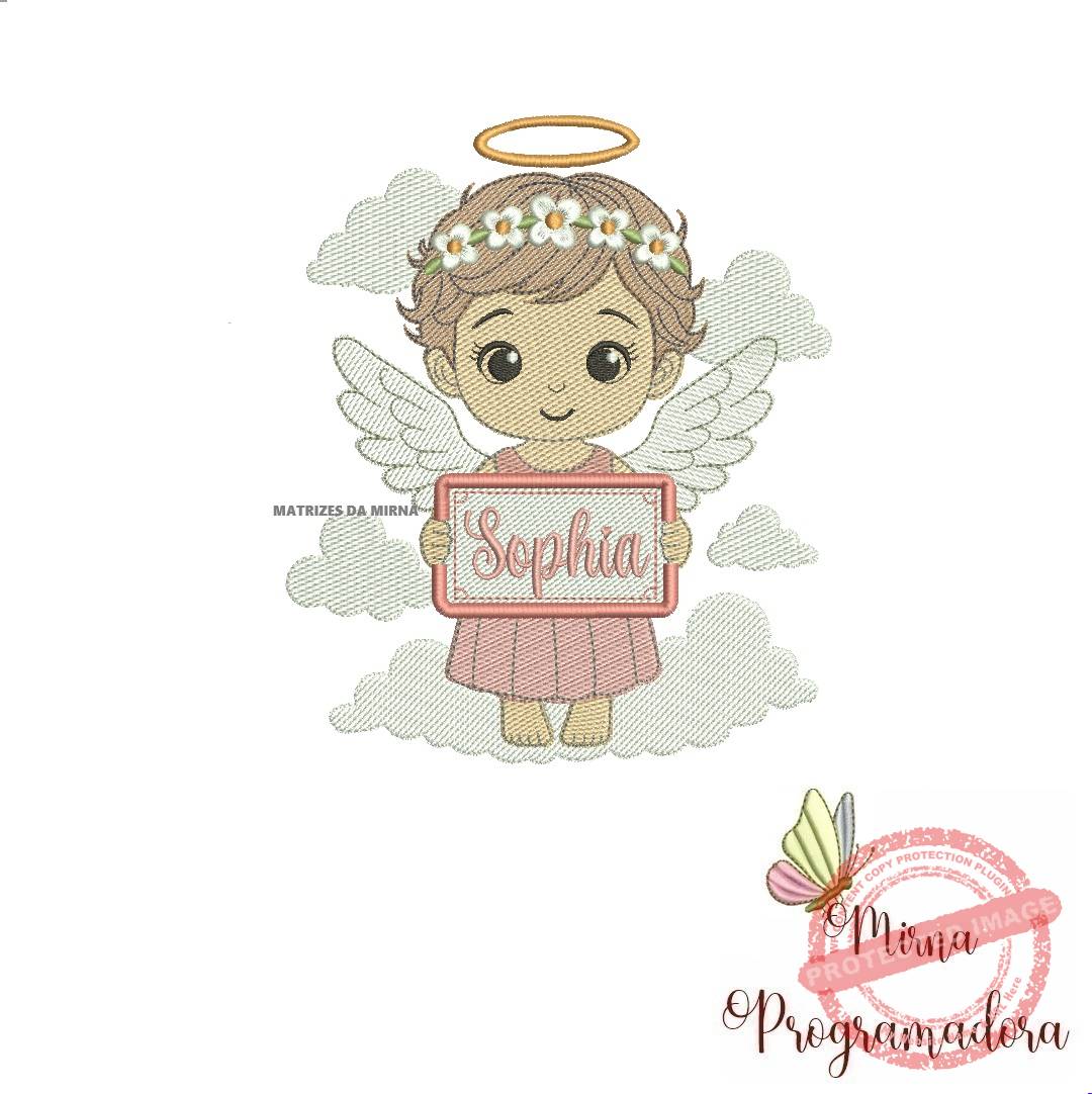 matriz de bordado anjinha sophia matriz de bordado Anjinha Sophia - Imagem 1