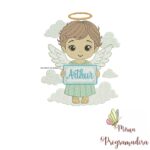 matriz de bordado Anjinho Arthur