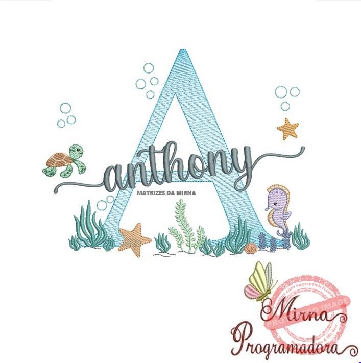 matriz de bordado anthony fundo do mar Matriz de Bordado Fundo do Mar Anthony - Imagem 1