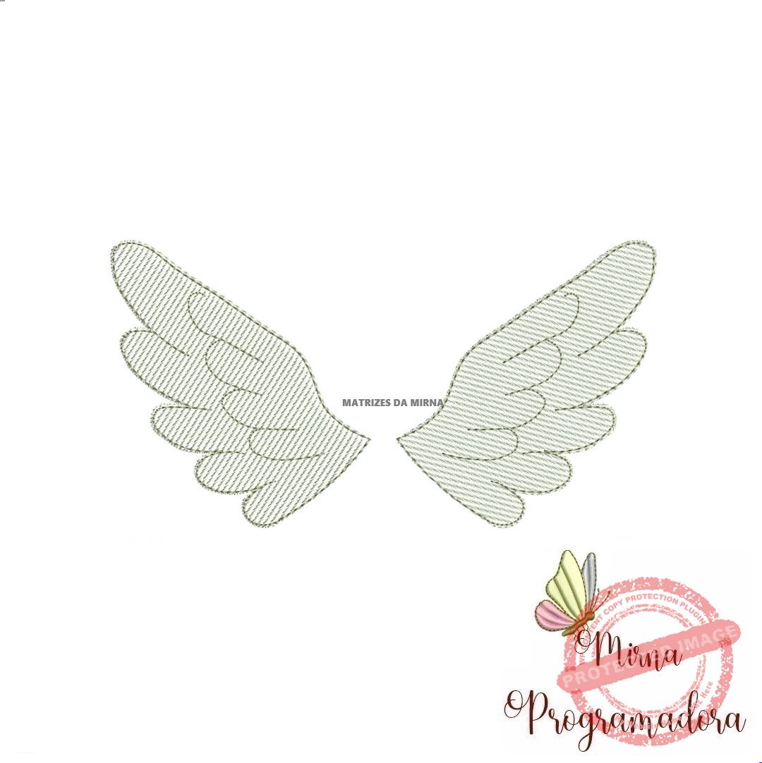 matriz de bordado asinhas anjo matriz de bordado Asinhas Anjo - Imagem 1