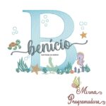 Matriz de Bordado Fundo do Mar Benício