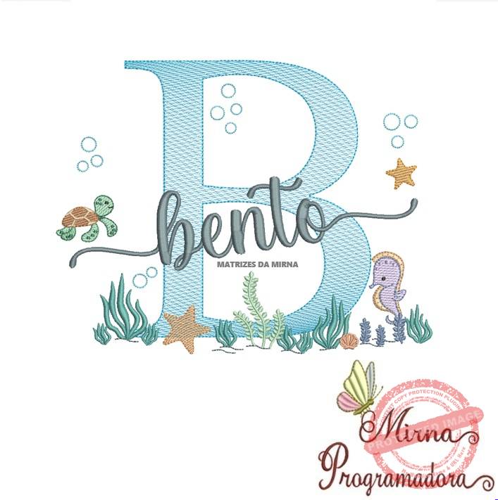 matriz de bordado bento fundo do mar Matriz de Bordado Fundo do Mar Bento - Imagem 1
