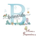 Matriz de Bordado Fundo do Mar Bernardo