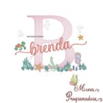 Matriz de Bordado Fundo do Mar Brenda
