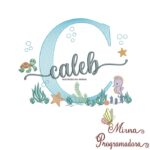 Matriz de Bordado Fundo do Mar Caleb