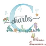 Matriz de Bordado Fundo do Mar Charles