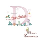 Matriz de Bordado Fundo do Mar Dandara