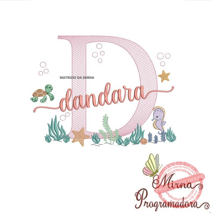 matriz de bordado dandara Matriz de Bordado Fundo do Mar Dandara - Imagem 1