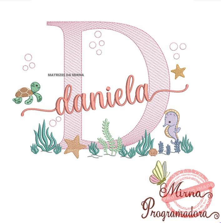matriz de bordado daniela Matriz de Bordado Fundo do Mar Daniela - Imagem 1