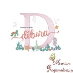 Matriz de Bordado Fundo do Mar Debora