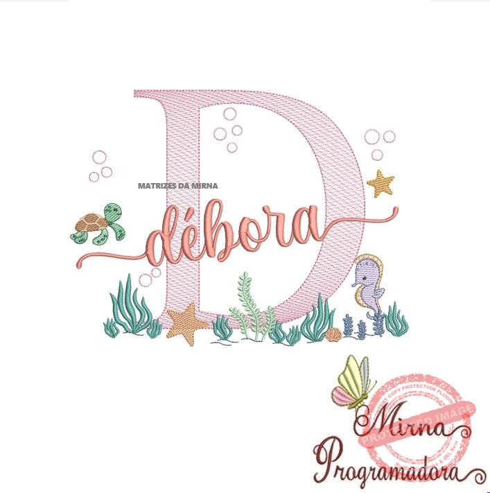 matriz de bordado debora Matriz de Bordado Fundo do Mar Debora - Imagem 1