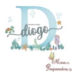 Matriz de Bordado Fundo do Mar Diogo