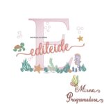 Matriz de Bordado Fundo do Mar Edileide