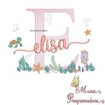 Matriz de Bordado Fundo do Mar Elisa