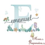 Matriz de Bordado Fundo do Mar Emanuel