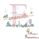 Matriz de Bordado Fundo do Mar Emanuelle