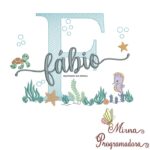 Matriz de Bordado Fundo do Mar Fábio
