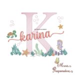 Matriz de Bordado Fundo do Mar Karina