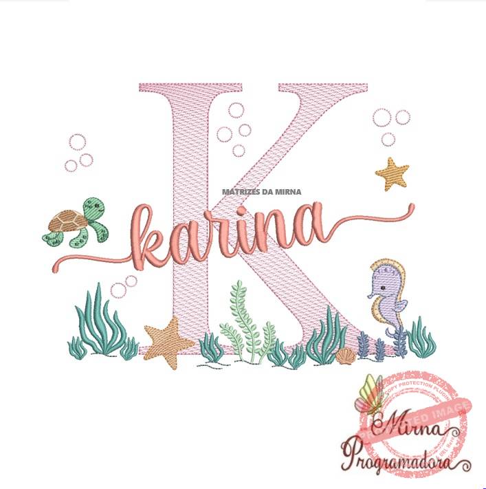 matriz de bordado-fundo do mar-karina Matriz de Bordado Fundo do Mar Karina - Imagem 1
