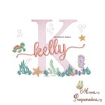 Matriz de Bordado Fundo do Mar Kelly