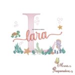 Matriz de Bordado Fundo do Mar Lara