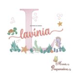 Matriz de Bordado Fundo do Mar Lavinia