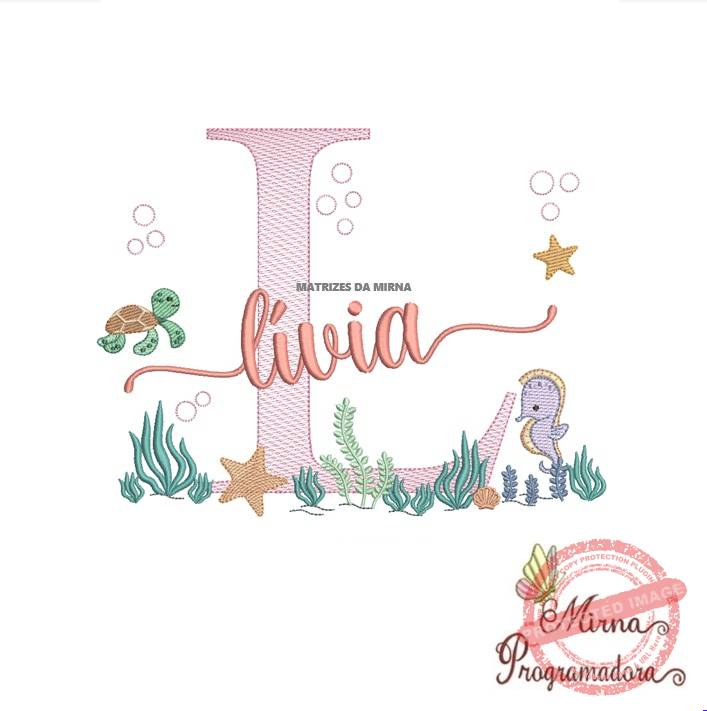 matriz de bordado-fundo do mar-livia Matriz de Bordado Fundo do Mar Livia - Imagem 1