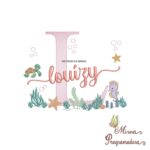 Matriz de Bordado Fundo do Mar Louizy