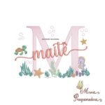 Matriz de Bordado Fundo do Mar Maite