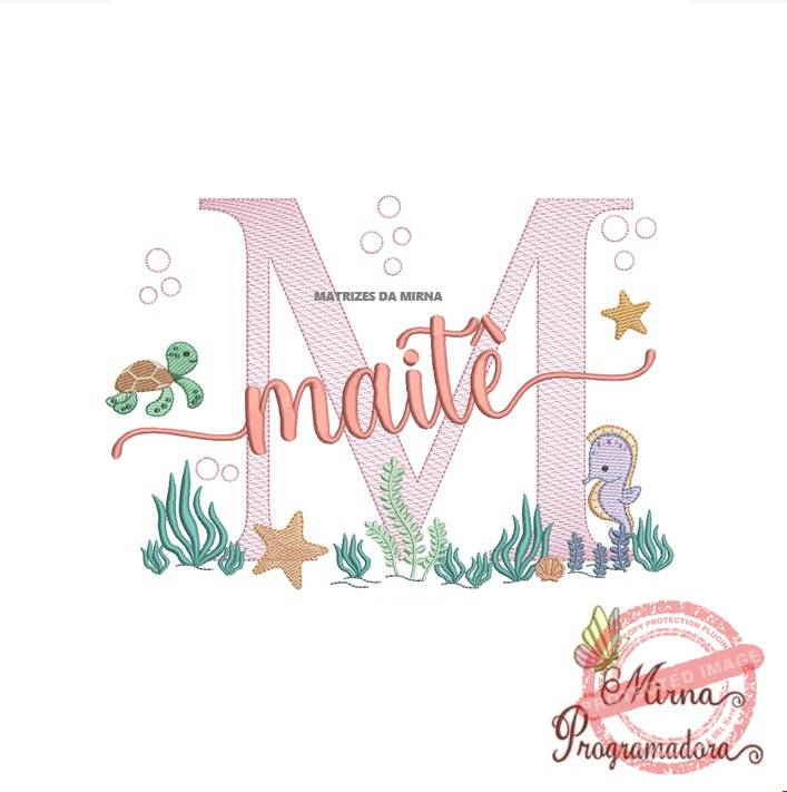 matriz de bordado-fundo do mar-maite Matriz de Bordado Fundo do Mar Maite - Imagem 1