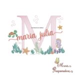 Matriz de Bordado Fundo do Mar Maria Julia