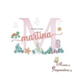 Matriz de Bordado Fundo do Mar Martina