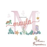 Matriz de Bordado Fundo do Mar Mayla
