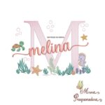 Matriz de Bordado Fundo do Mar Melina