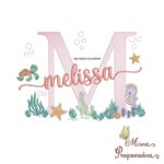 Matriz de Bordado Fundo do Mar Melissa