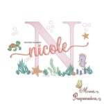 Matriz de Bordado Fundo do Mar Nicole