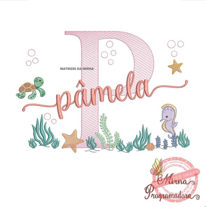 matriz de bordado-fundo do mar-pamela Matriz de Bordado Fundo do Mar Pamela - Imagem 1