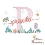 Matriz de Bordado Fundo do Mar Priscila