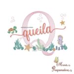 Matriz de Bordado Fundo do Mar Queila